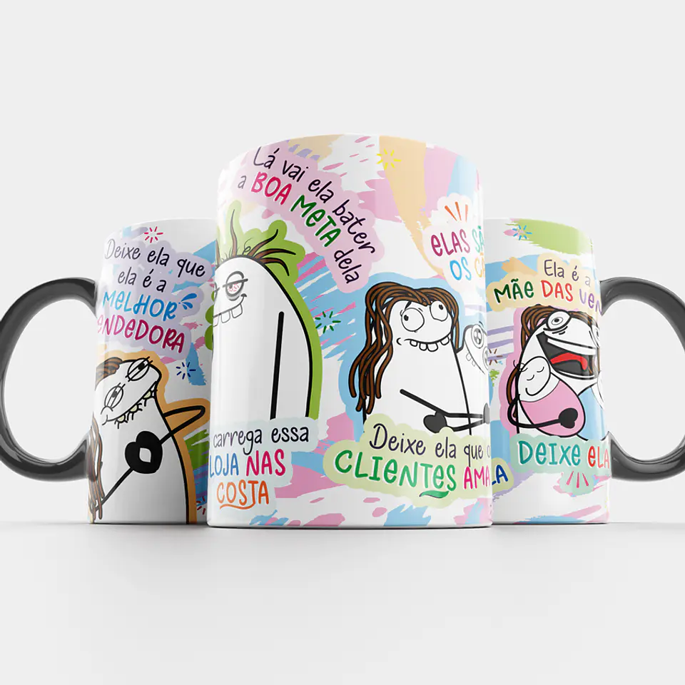 Arte Caneca Deixe ela que ela é a Melhor Vendedora Arquivo Png 1