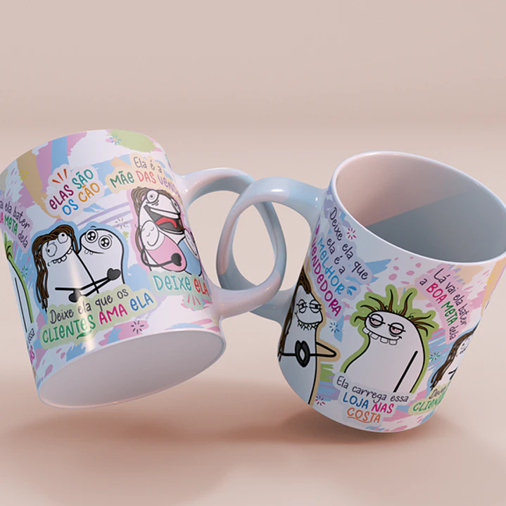 Arte Caneca Deixe ela que ela é a Melhor Vendedora Arquivo Png 2