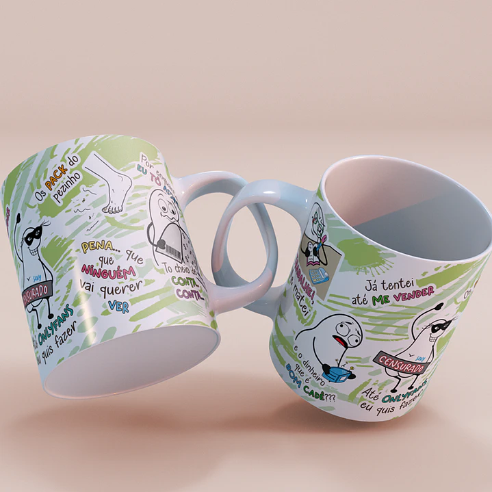Arte Caneca Trabalhei me matei Já tentei até me vender - Trabalhei, me lasquei Png 5