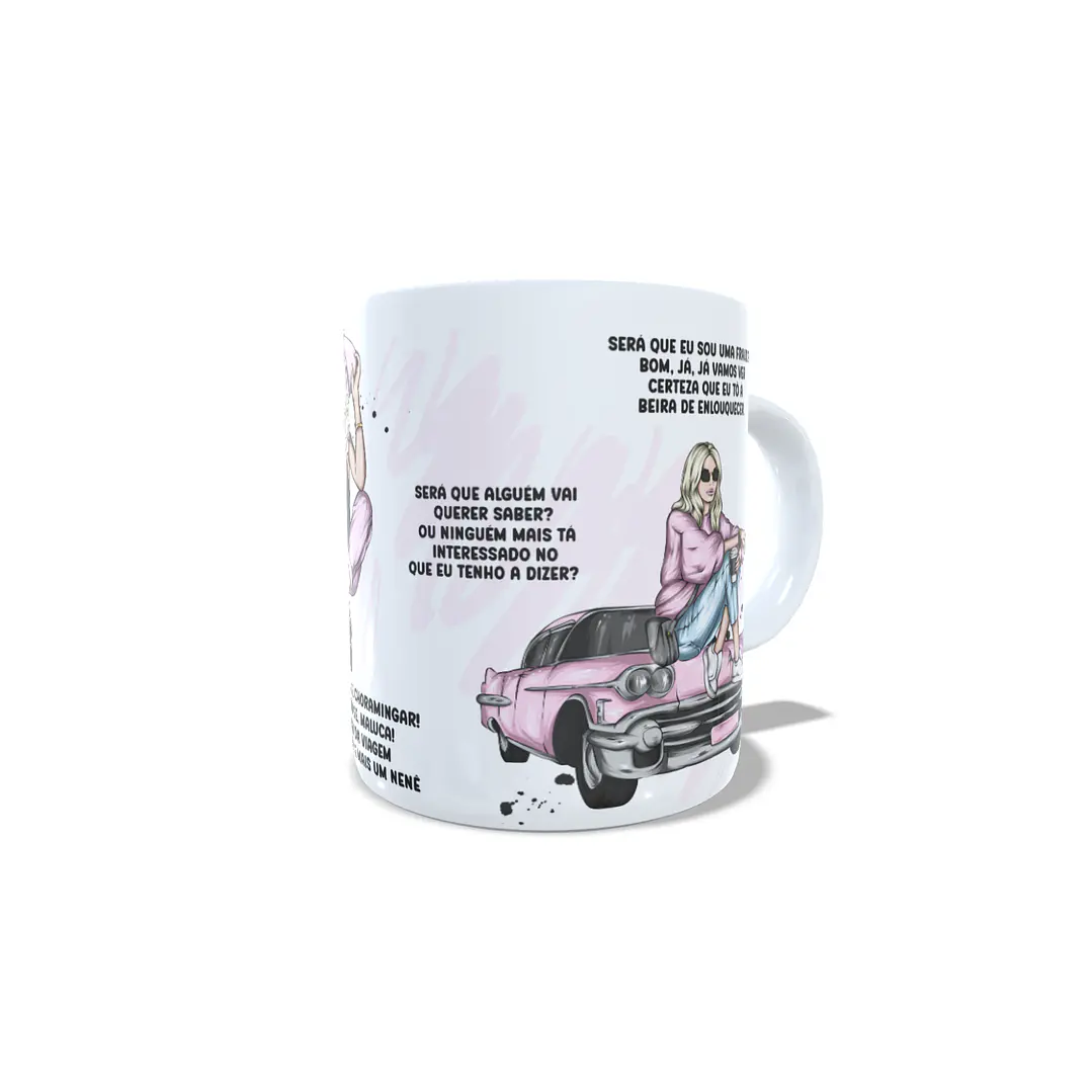 Arte Caneca Luisa Sonza - Menina, tá ficando muito tarde tá tocando o teu Alarme... Arquivo Png 5