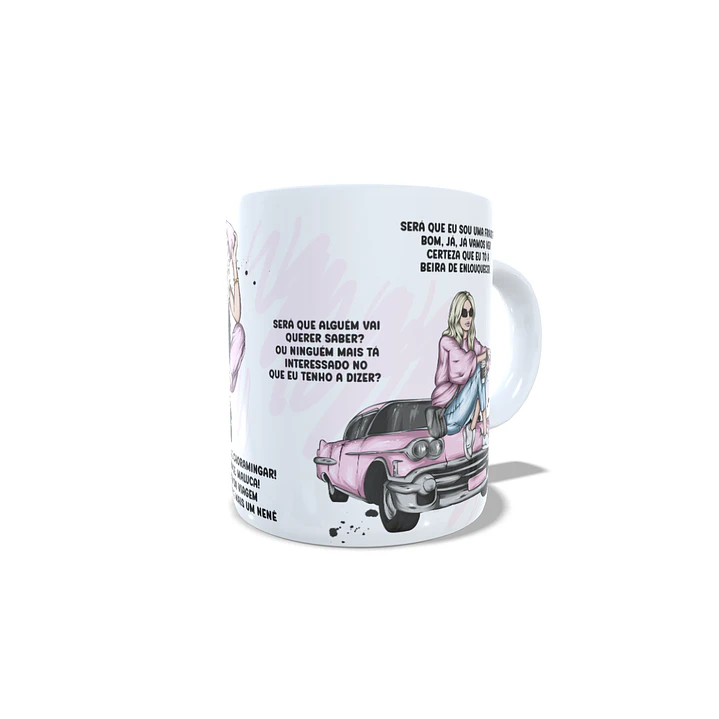 Arte Caneca Luisa Sonza - Menina, tá ficando muito tarde tá tocando o teu Alarme... Arquivo Png 5