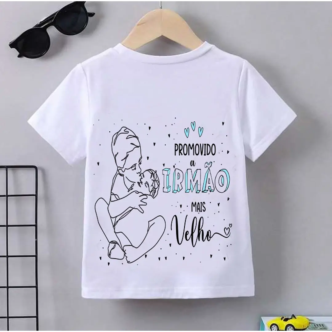 4 Artes Camisa Promovido a Irmão e Irmã Arquivo em CorelDraw 3