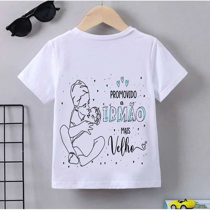 4 Artes Camisa Promovido a Irmão e Irmã Arquivo em CorelDraw 3