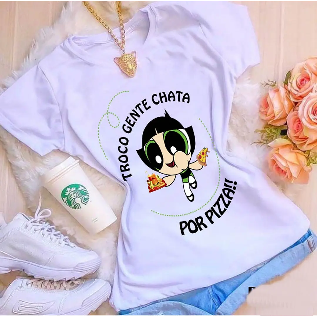 10 Artes Camisa Docinho Meninas Super Poderosas Arquivo em CorelDraw 1
