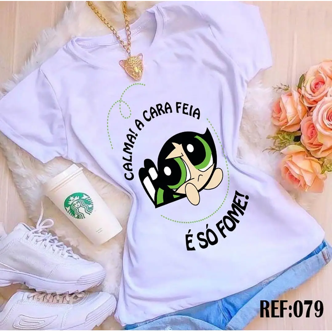 10 Artes Camisa Docinho Meninas Super Poderosas Arquivo em CorelDraw 3