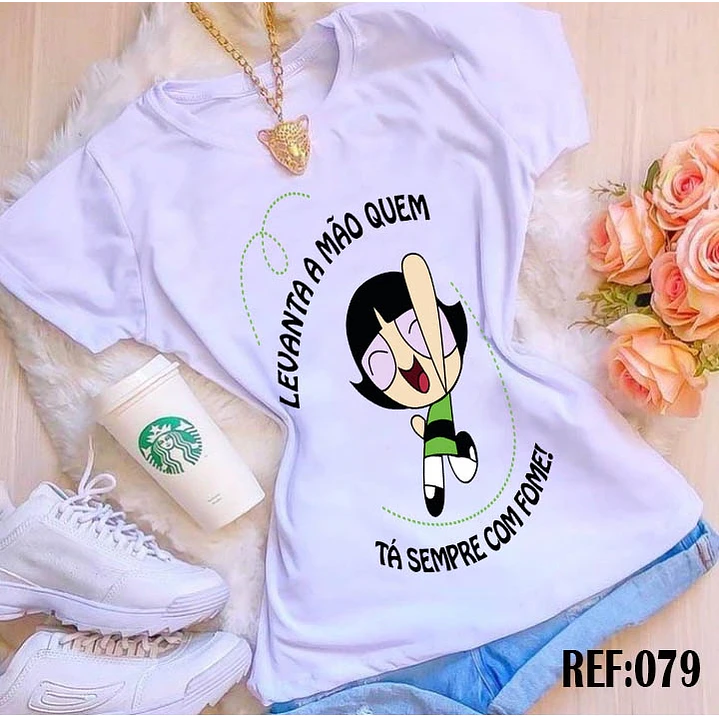 10 Artes Camisa Docinho Meninas Super Poderosas Arquivo em CorelDraw 6