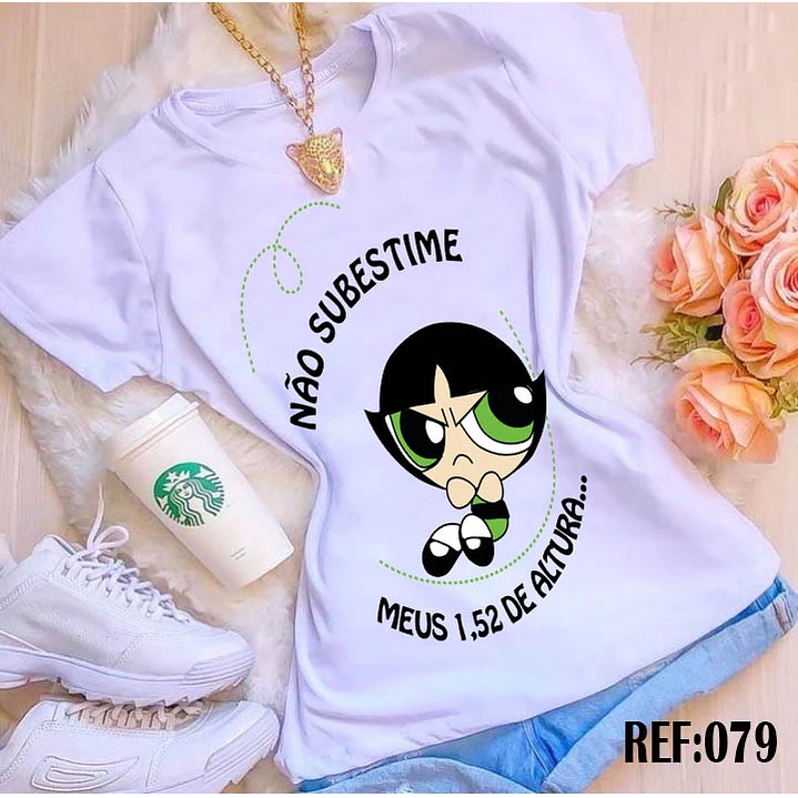 10 Artes Camisa Docinho Meninas Super Poderosas Arquivo em CorelDraw 7