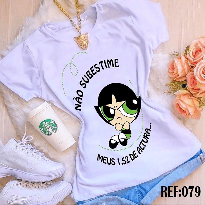 10 Artes Camisa Docinho Meninas Super Poderosas Arquivo em CorelDraw 7