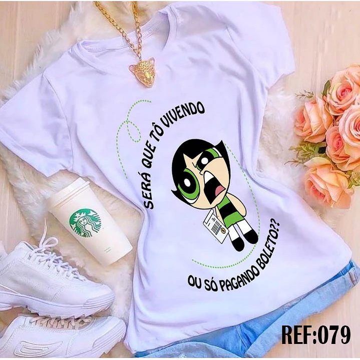 10 Artes Camisa Docinho Meninas Super Poderosas Arquivo em CorelDraw 10