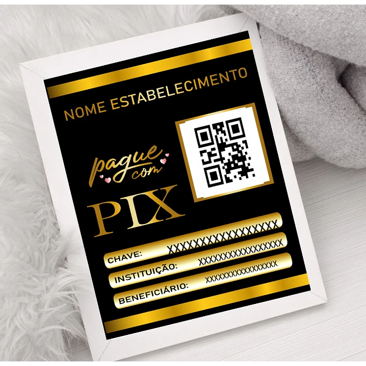 10 Artes Plaquinha Pix Arquivo em CorelDraw  3