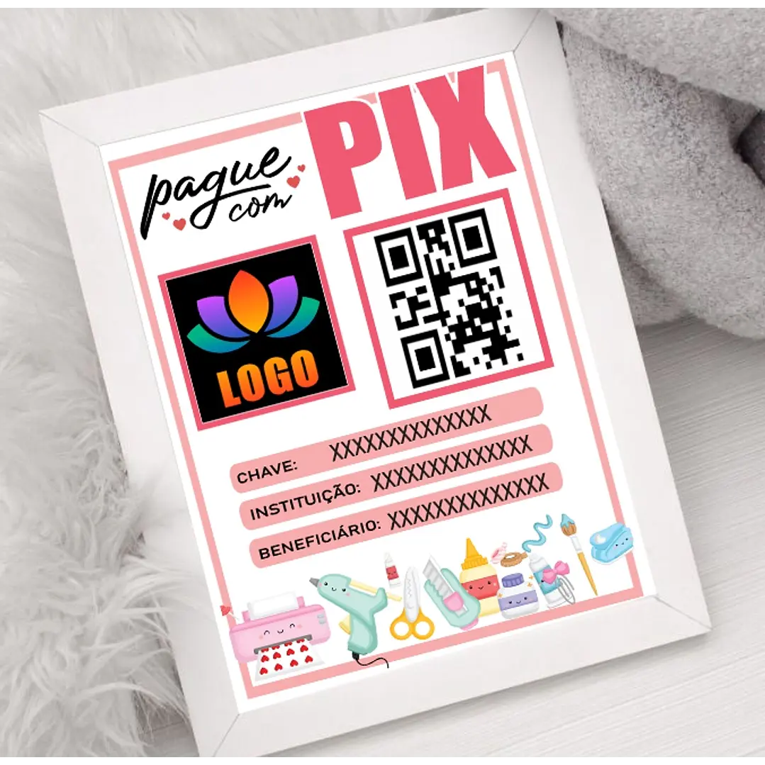 10 Artes Plaquinha Pix Arquivo em CorelDraw  1