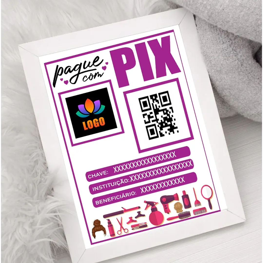 10 Artes Plaquinha Pix Arquivo em CorelDraw  2