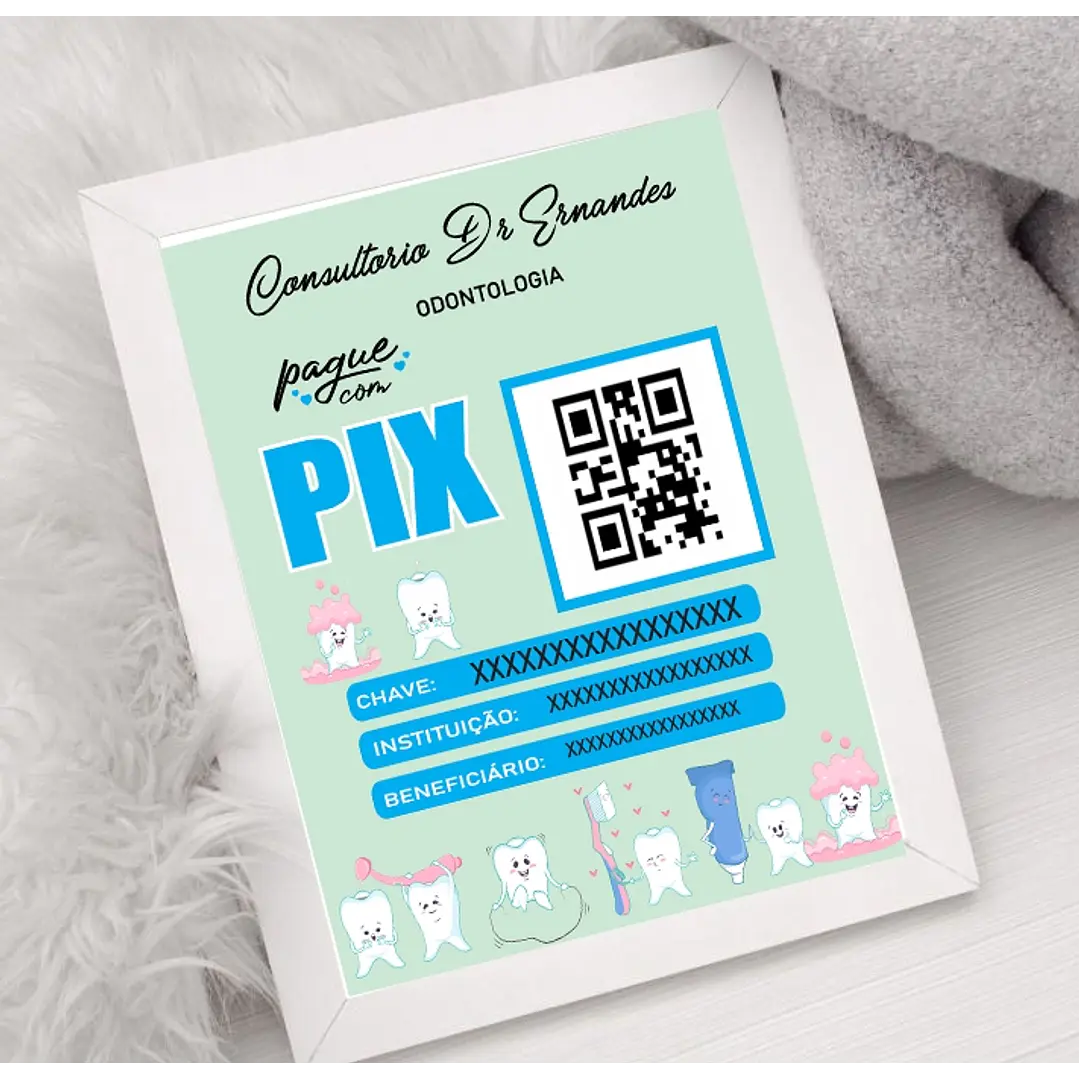10 Artes Plaquinha Pix Arquivo em CorelDraw  5