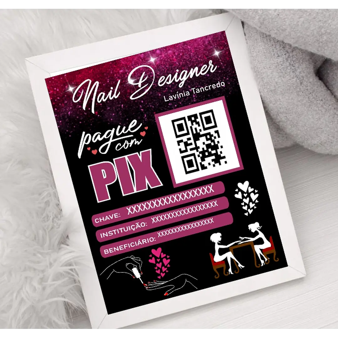 10 Artes Plaquinha Pix Arquivo em CorelDraw  7