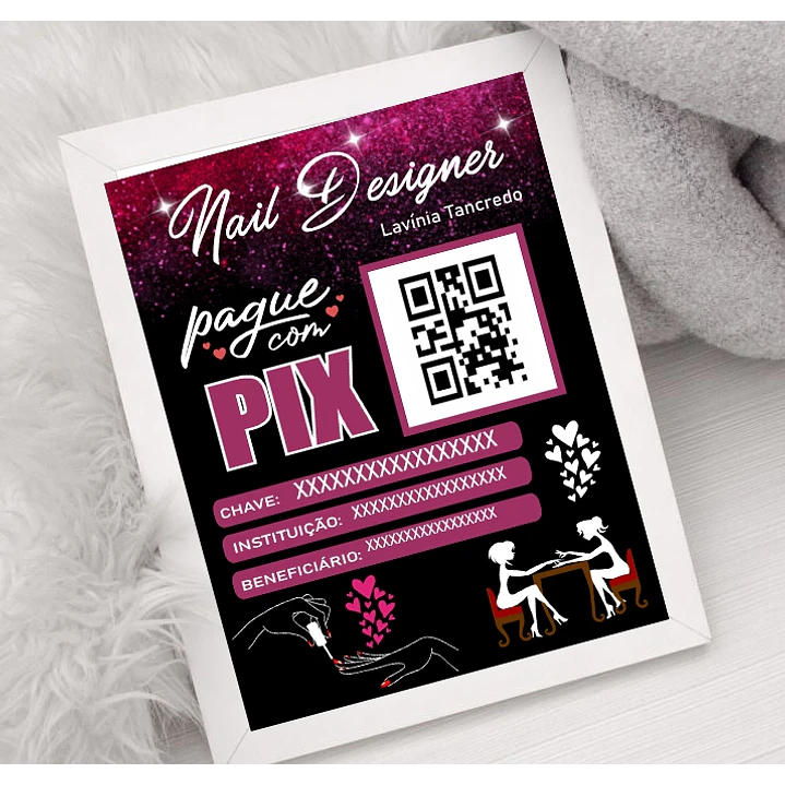 10 Artes Plaquinha Pix Arquivo em CorelDraw  7
