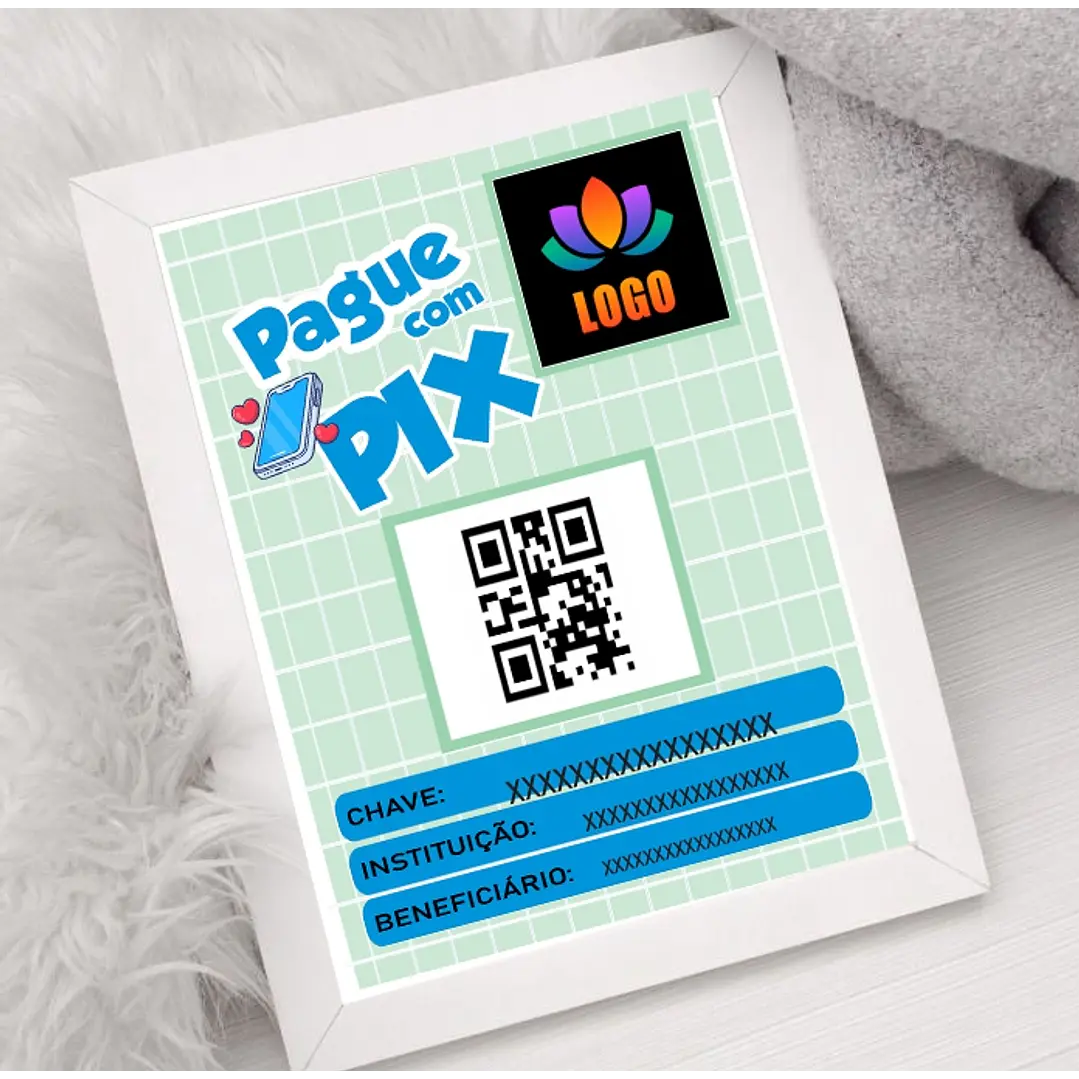 10 Artes Plaquinha Pix Arquivo em CorelDraw  8