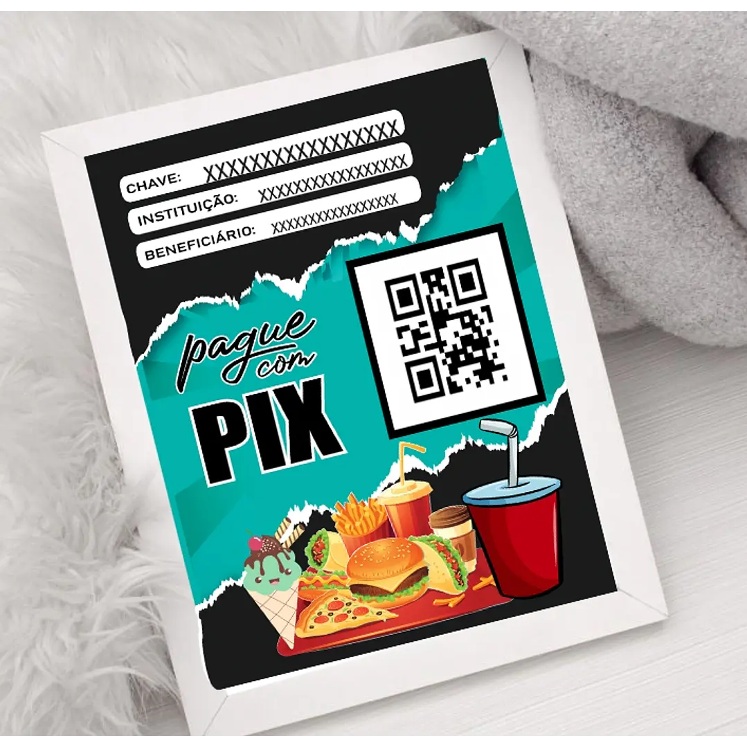 10 Artes Plaquinha Pix Arquivo em CorelDraw  9