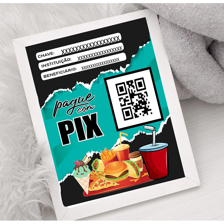 10 Artes Plaquinha Pix Arquivo em CorelDraw  9