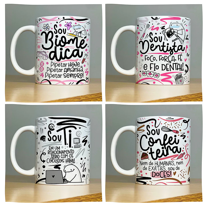 78 Artes Caneca Profissões Vol.2 Arquivo em Jpg 2