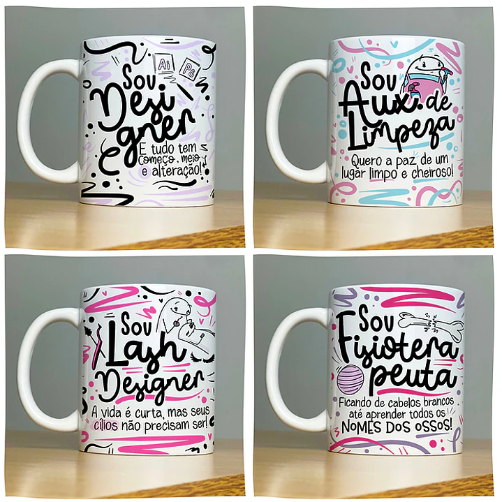 78 Artes Caneca Profissões Vol.2 Arquivo em Jpg 3