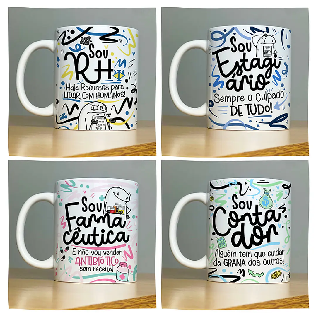78 Artes Caneca Profissões Vol.2 Arquivo em Jpg 5
