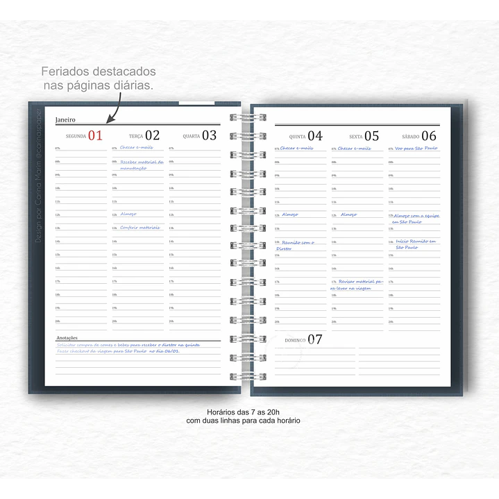 Arquivo Agenda Office Semanal 2024 em Pdf 6