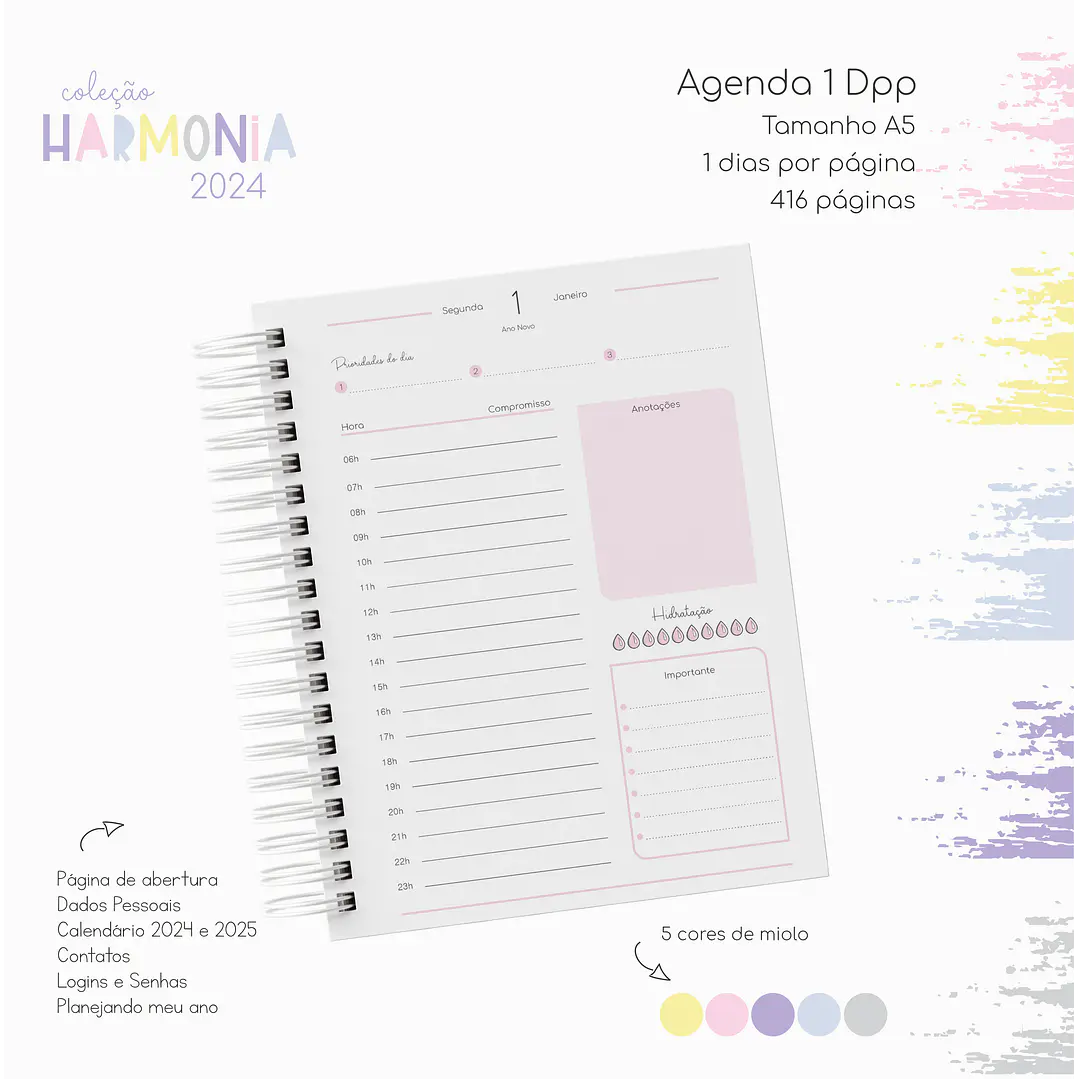 Arquivo Agendas 2024 Coleção Harmonia em Pdf 1