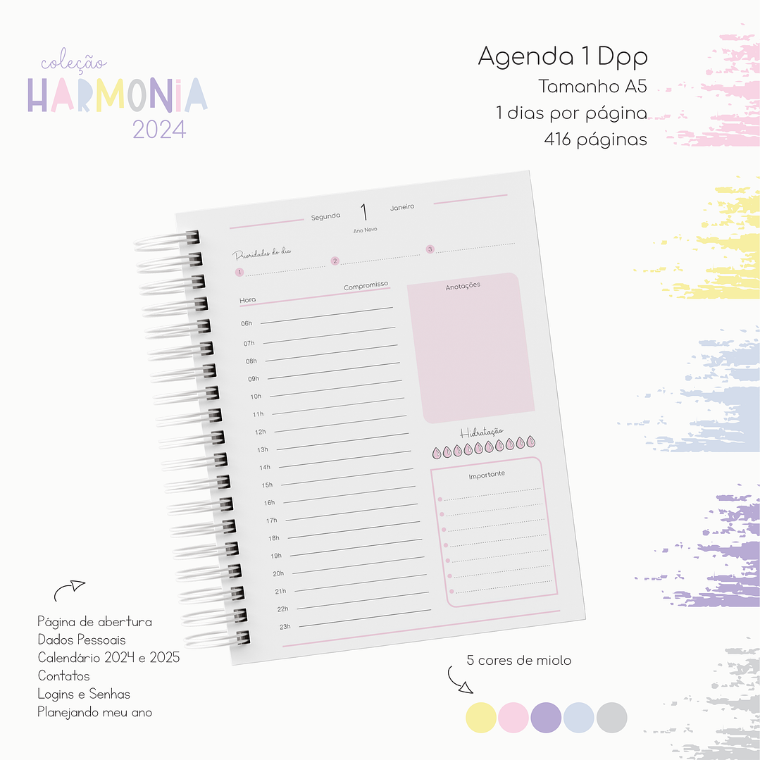 Arquivo Agendas 2024 Coleção Harmonia em Pdf 1