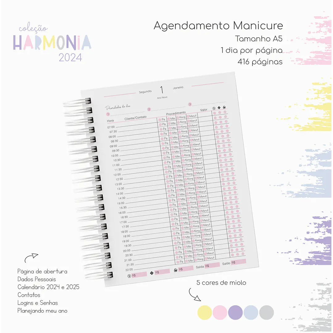 Arquivo Agendas 2024 Coleção Harmonia em Pdf 3