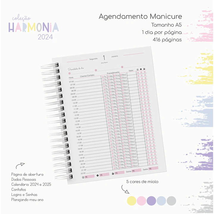 Arquivo Agendas 2024 Coleção Harmonia em Pdf 3