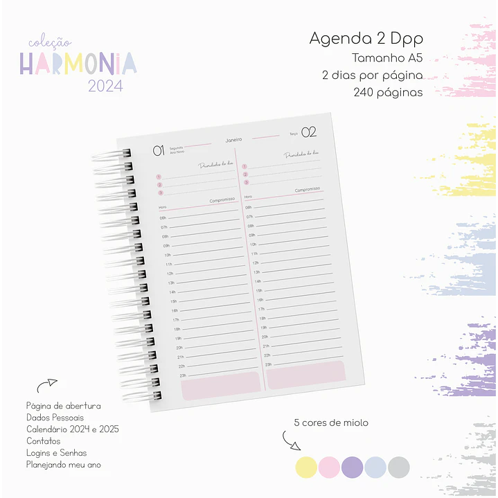Arquivo Agendas 2024 Coleção Harmonia em Pdf 4