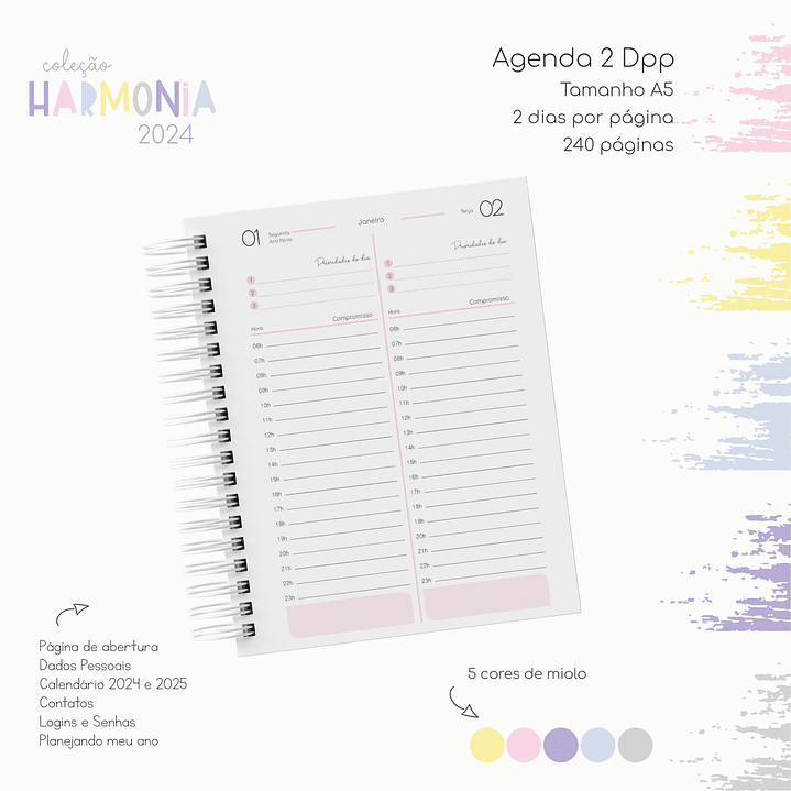 Arquivo Agendas 2024 Coleção Harmonia em Pdf 4