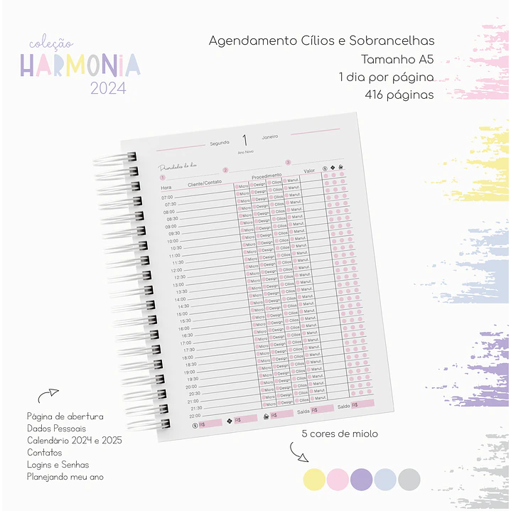 Arquivo Agendas 2024 Coleção Harmonia em Pdf 6