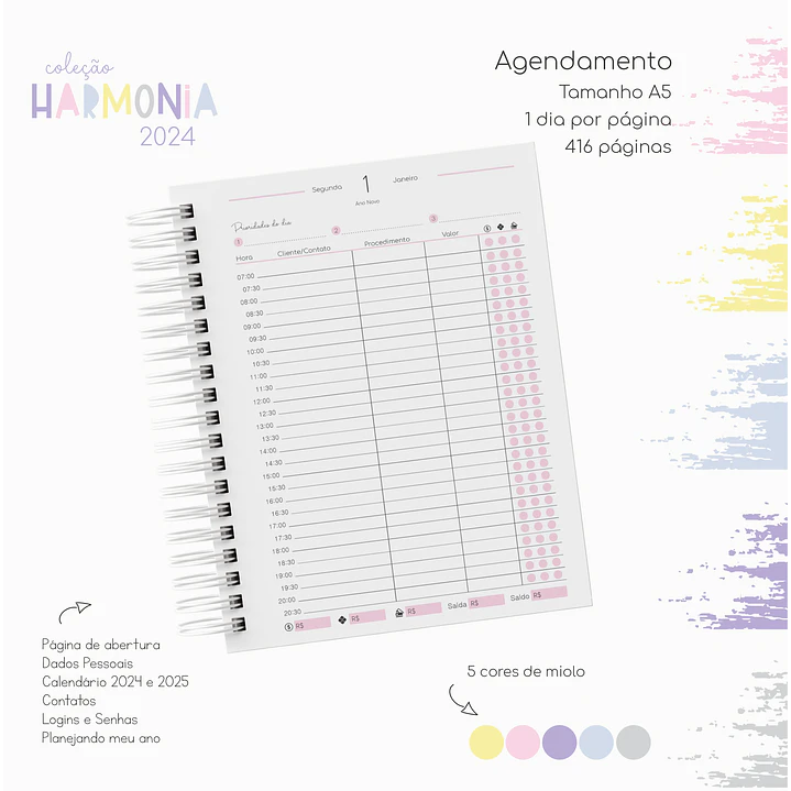 Arquivo Agendas 2024 Coleção Harmonia em Pdf 8