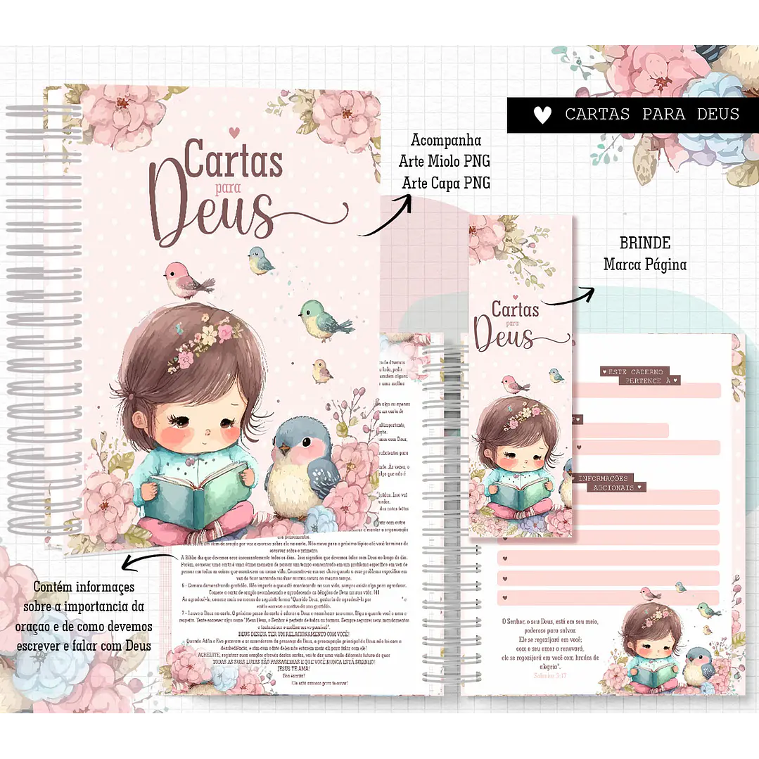 Arquivos Caderno A5 Seja Forte e Corajosa e Outras 2024 em Pdf 8
