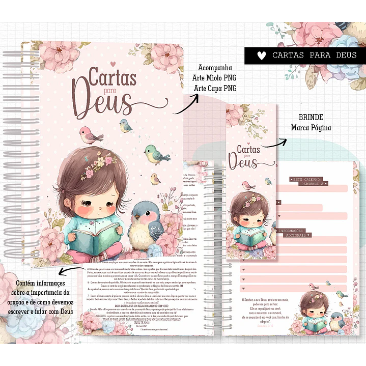 Arquivos Caderno A5 Seja Forte e Corajosa e Outras 2024 em Pdf 8