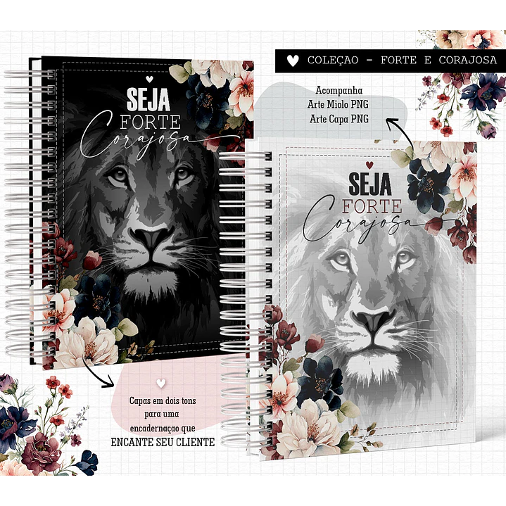 Arquivos Caderno A5 Seja Forte e Corajosa e Outras 2024 em Pdf 1