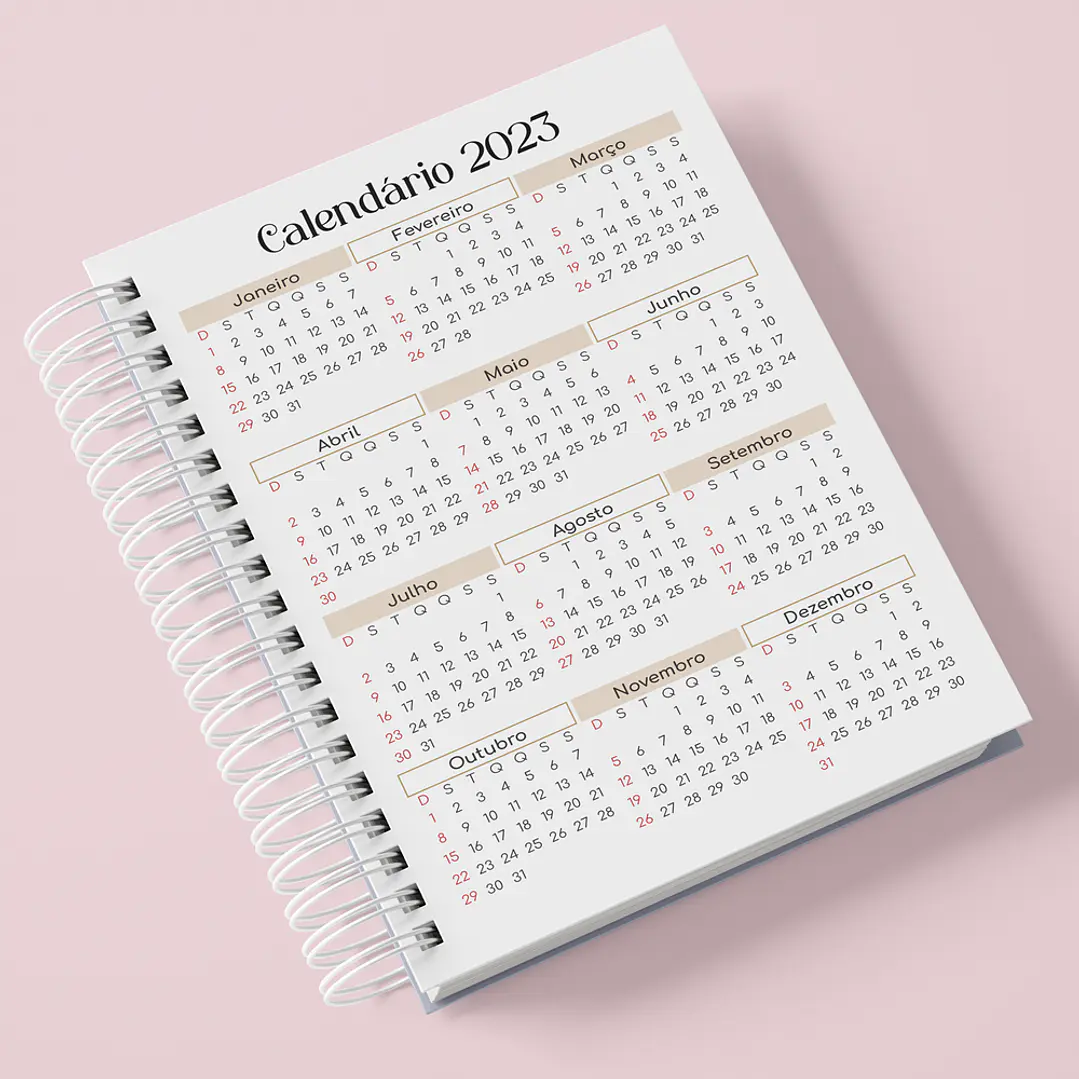 Arquivos Agenda Boho 2024 em Pdf 6