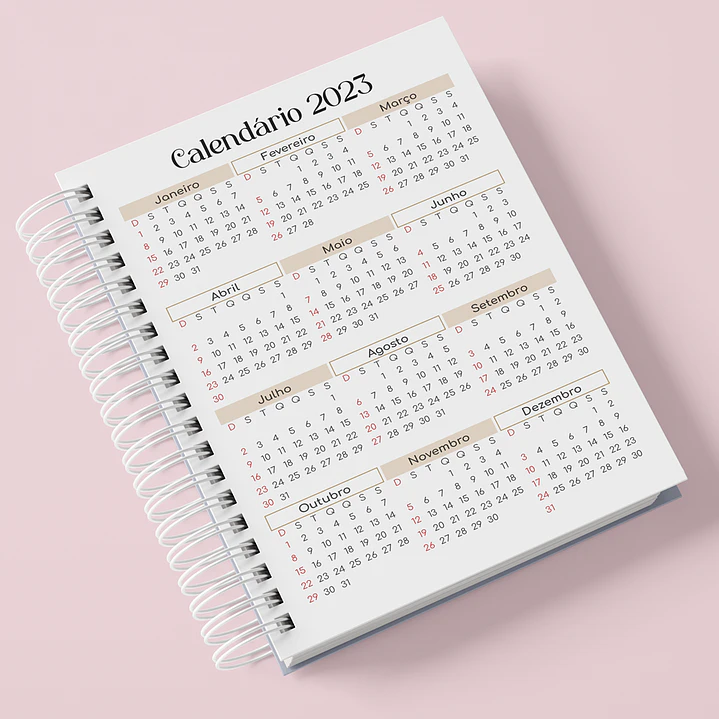 Arquivos Agenda Boho 2024 em Pdf 6