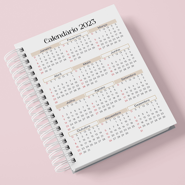 Arquivos Agenda Boho 2024 em Pdf 6