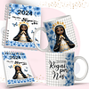 Arte Caneca e Bloquinho Nossa Senhora Aparecida em Corel Draw