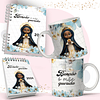 Arte Caneca e Bloquinho Nossa Senhora Aparecida em Corel Draw