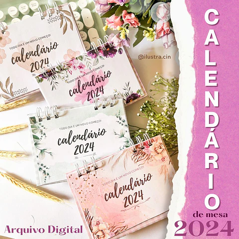 Arquivo Calendário de Mesa 2024 em Pdf
