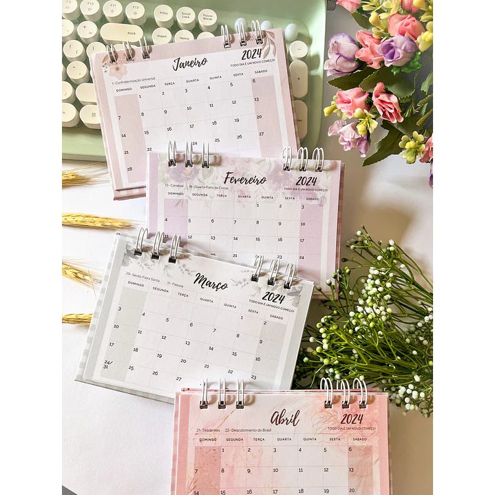 Arquivo Calendário de Mesa 2024 em Pdf 6