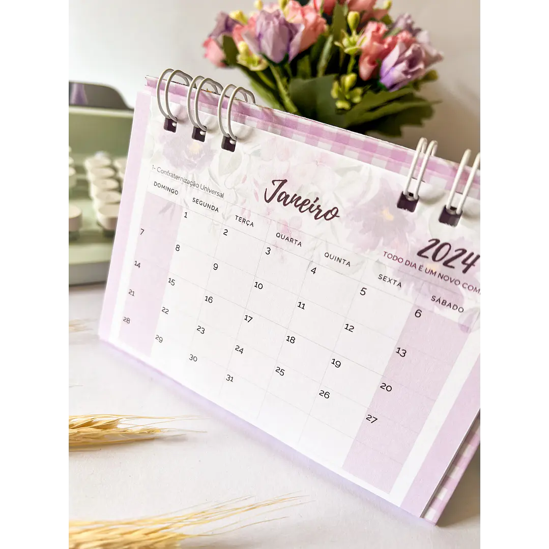 Arquivo Calendário de Mesa 2024 em Pdf 8