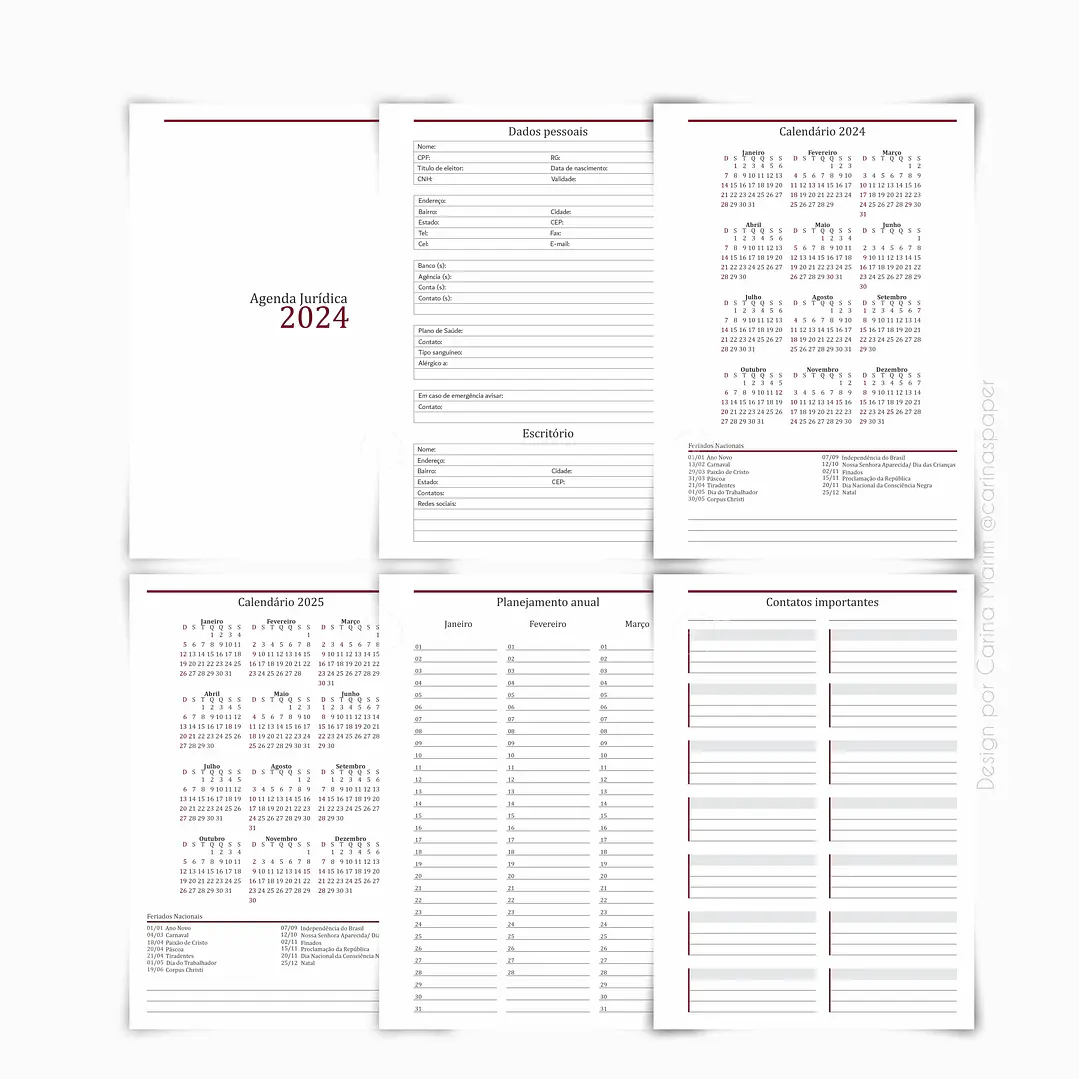Arquivo Combo Miolo Agenda Jurídica  2024 em Pdf 5