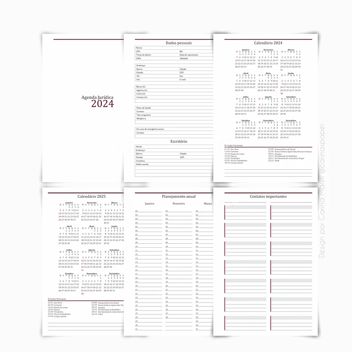 Arquivo Combo Miolo Agenda Jurídica  2024 em Pdf 5