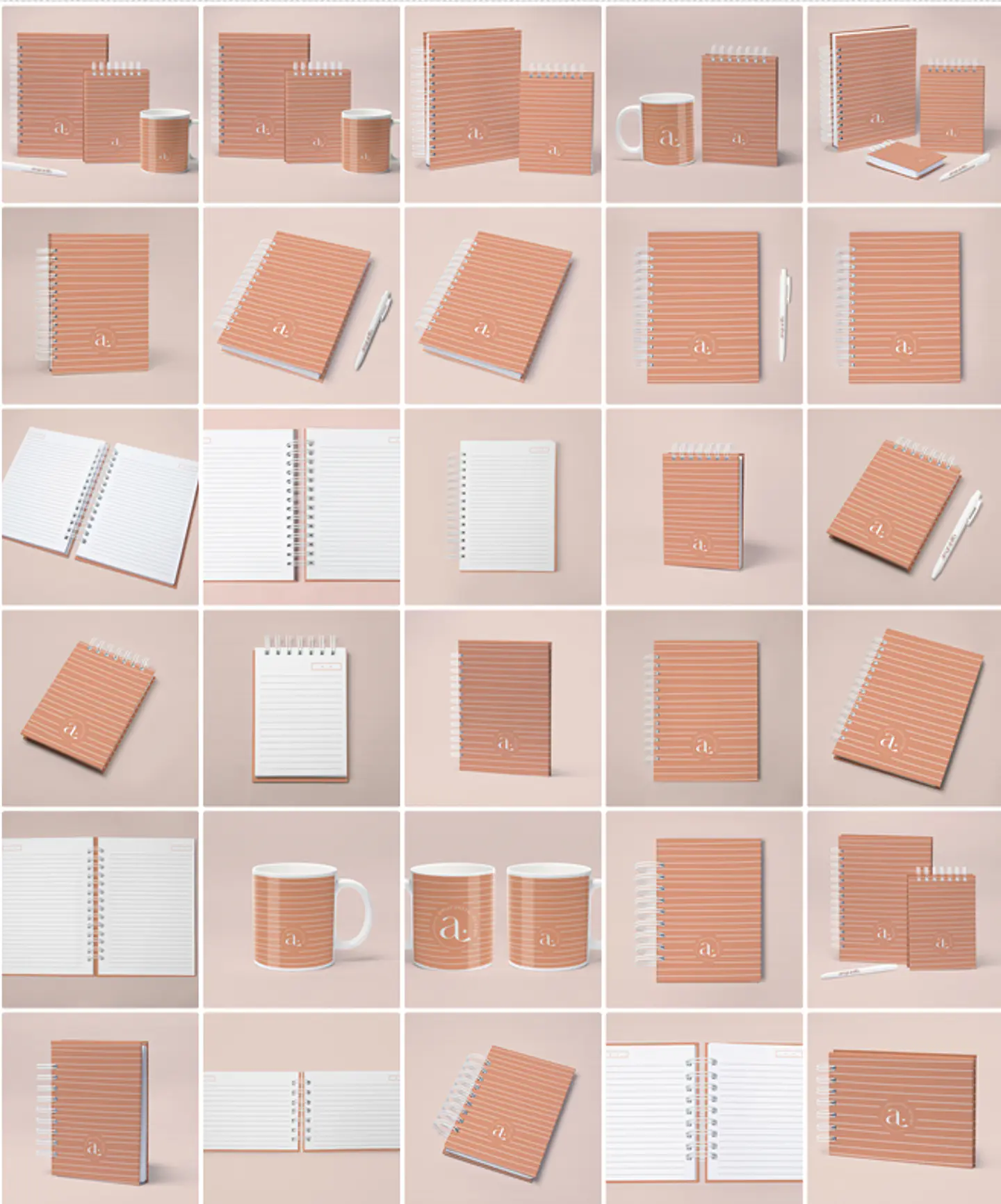 Combo Mockups para Agendas, Bloquinhos e Outros em Photoshop 2