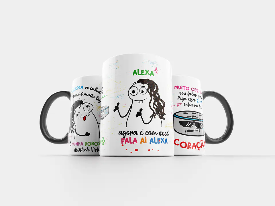 Arte Caneca Alexa minha linda você é muito legal é minha robozinha Png 2