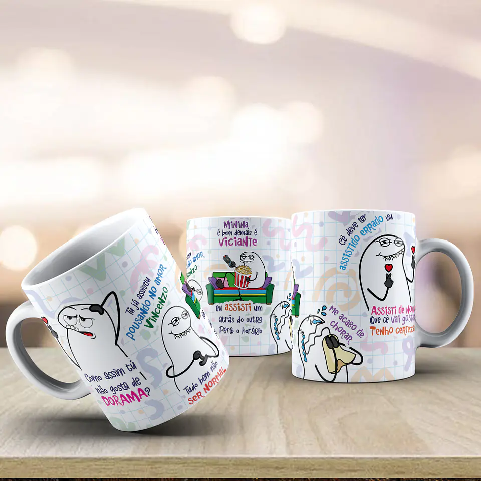 Arte Caneca Como assim tú não gosta de Dorama Png 1